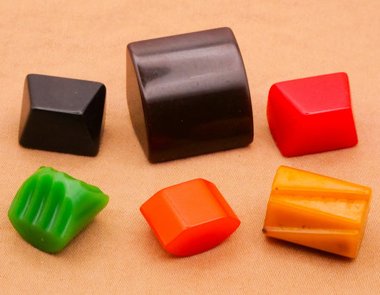 Geometric Unusual Shapes Bakelite or Early Plastic Button Various 9-21mm