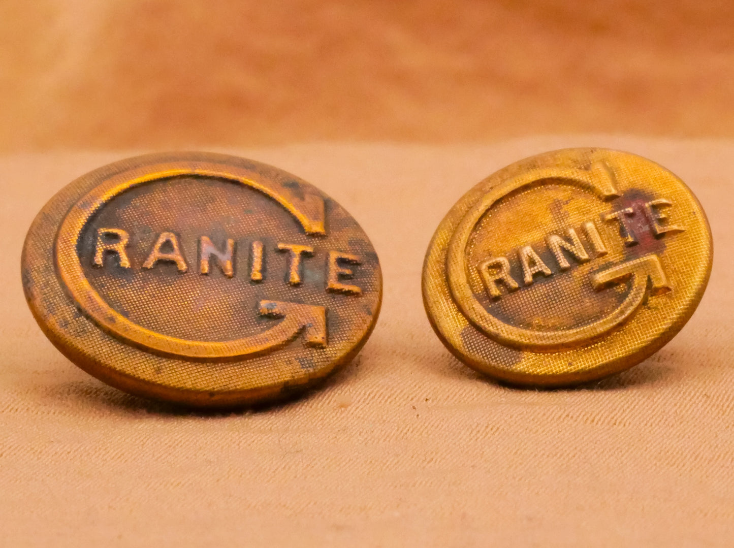Granite Overall Workwear Verbal Brass Metal Button Various 15-19mm