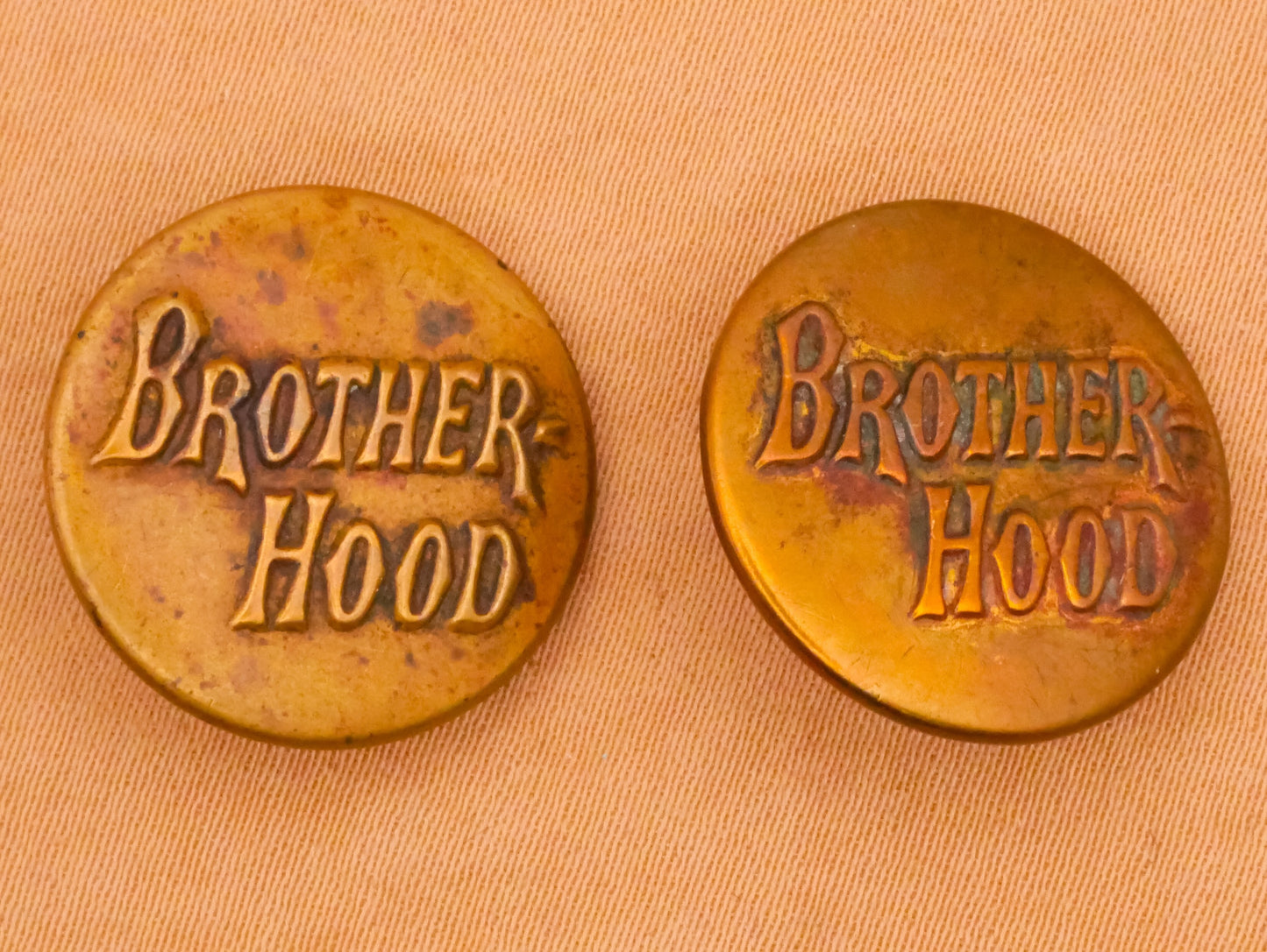 Brotherhood Workwear Verbal Brass Metal Button Various 19mm