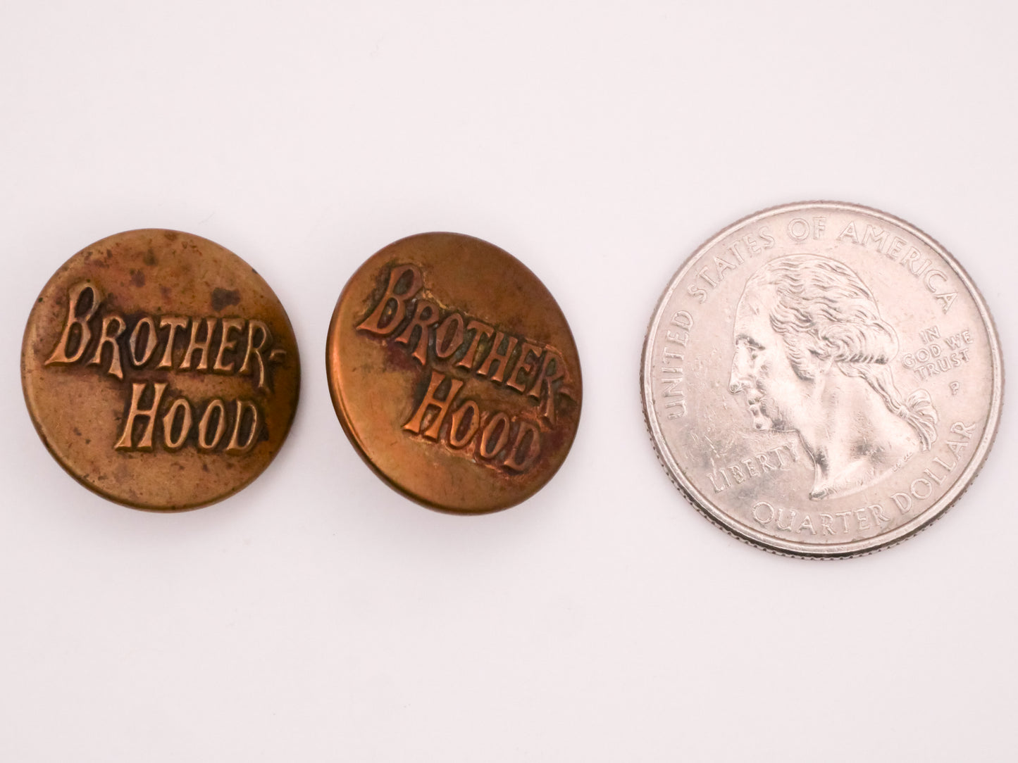 Brotherhood Workwear Verbal Brass Metal Button Various 19mm