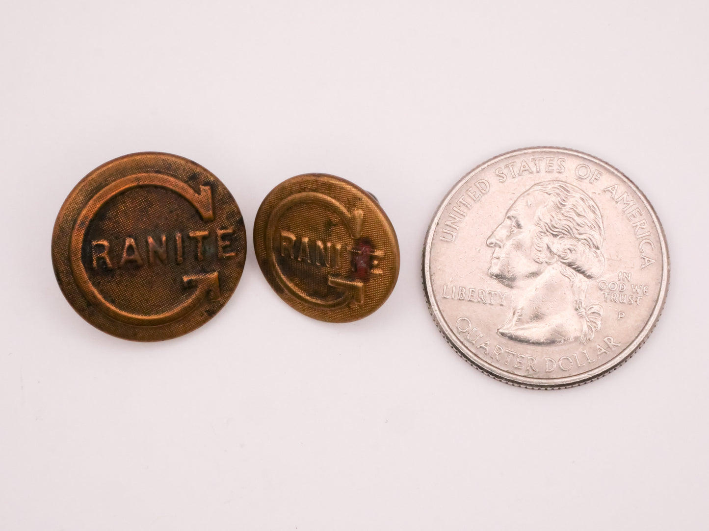 Granite Overall Workwear Verbal Brass Metal Button Various 15-19mm