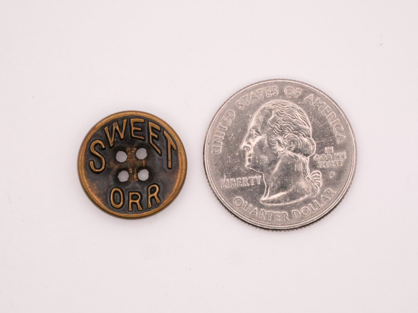 Sweet Orr Workwear Vintage Sew-Thru Brass Metal Button Various 17mm