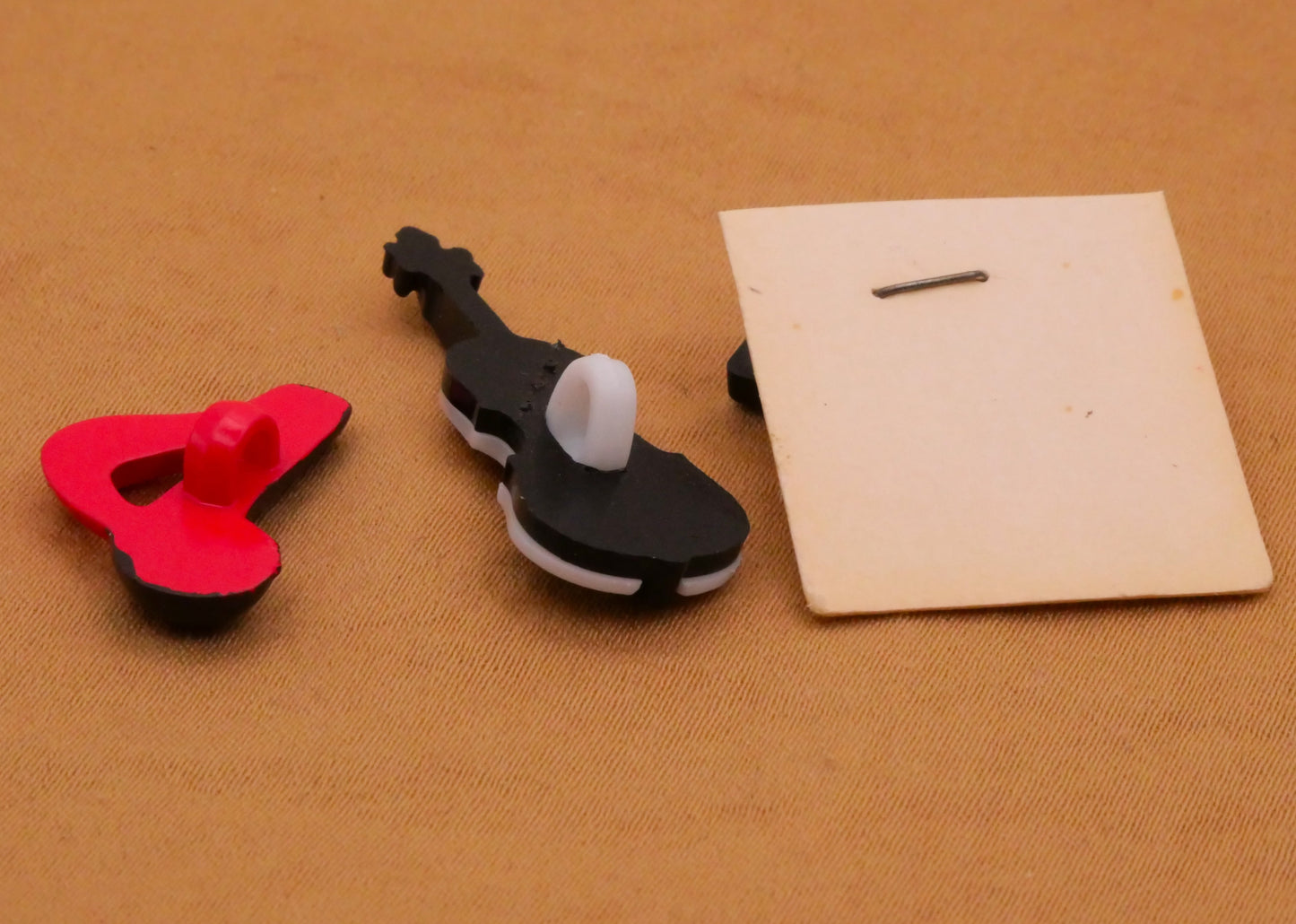 Music Note or Instrument Goofy Goofie Plastic Button Various 11-30mm