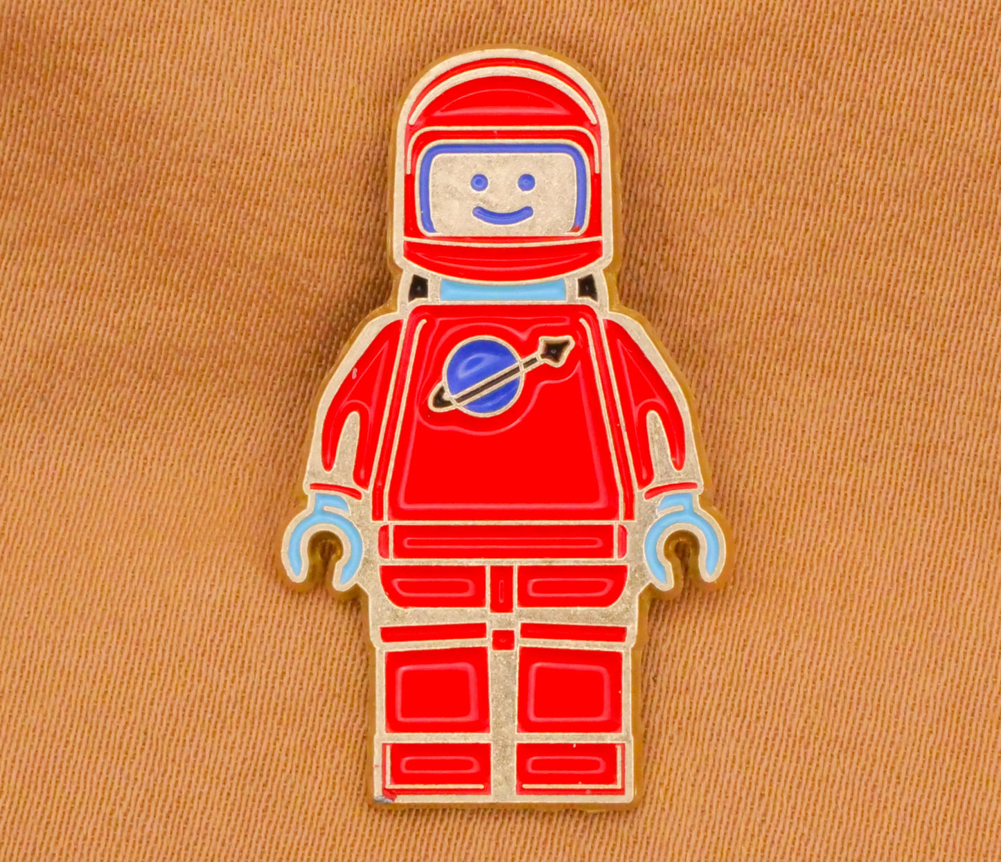 Lego Classic Spaceman Astronaut Enamel Metal Button 18x30mm