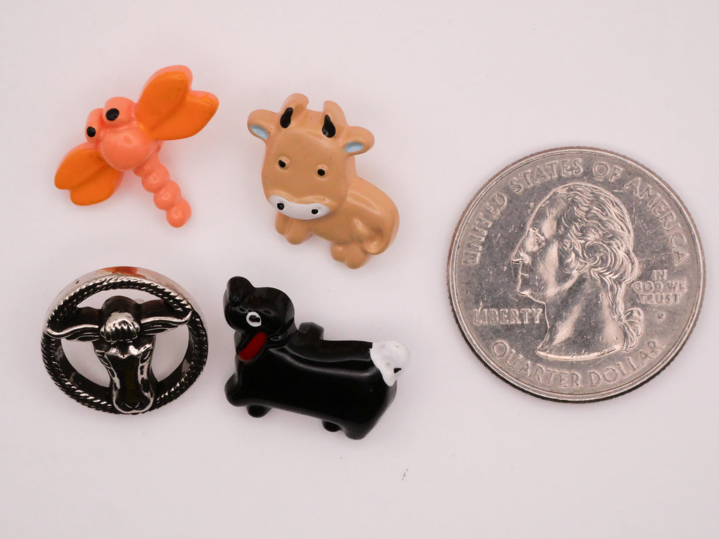 Animal or Insect Goofie Goofy Plastic Button Various 15-18mm