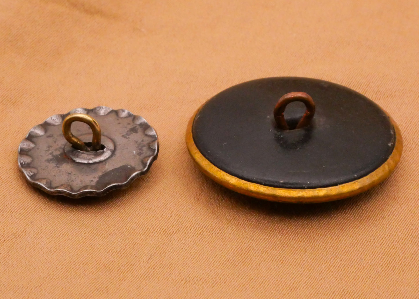 Dog and Child Doghouse Victorian Metal Button Various 18-27mm