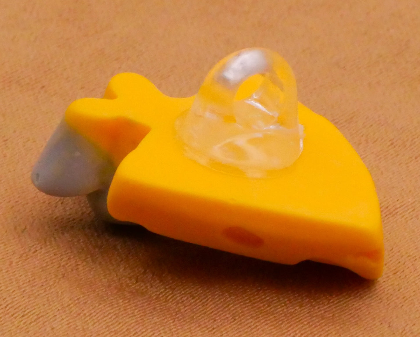 Mouse Mice Cheese Plastic Button 18x22mm