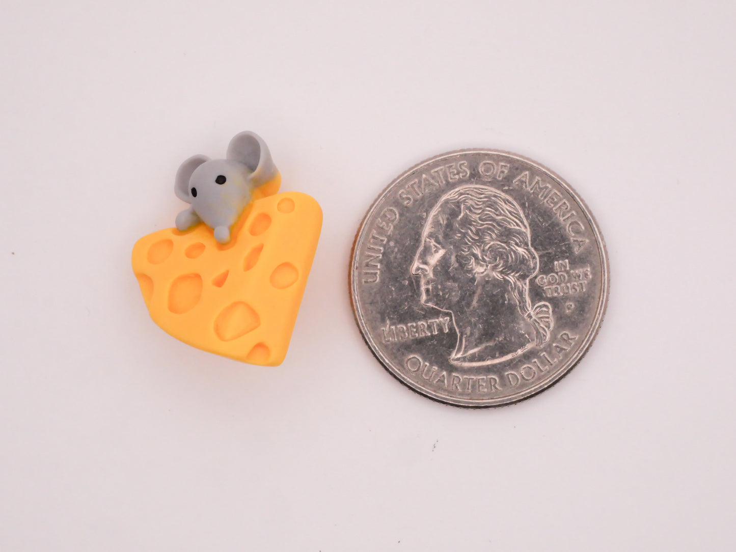 Mouse Mice Cheese Plastic Button 18x22mm