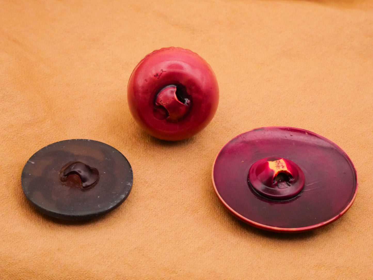 Purple Pink Celluloid Early Plastic Button Various 19-28mm