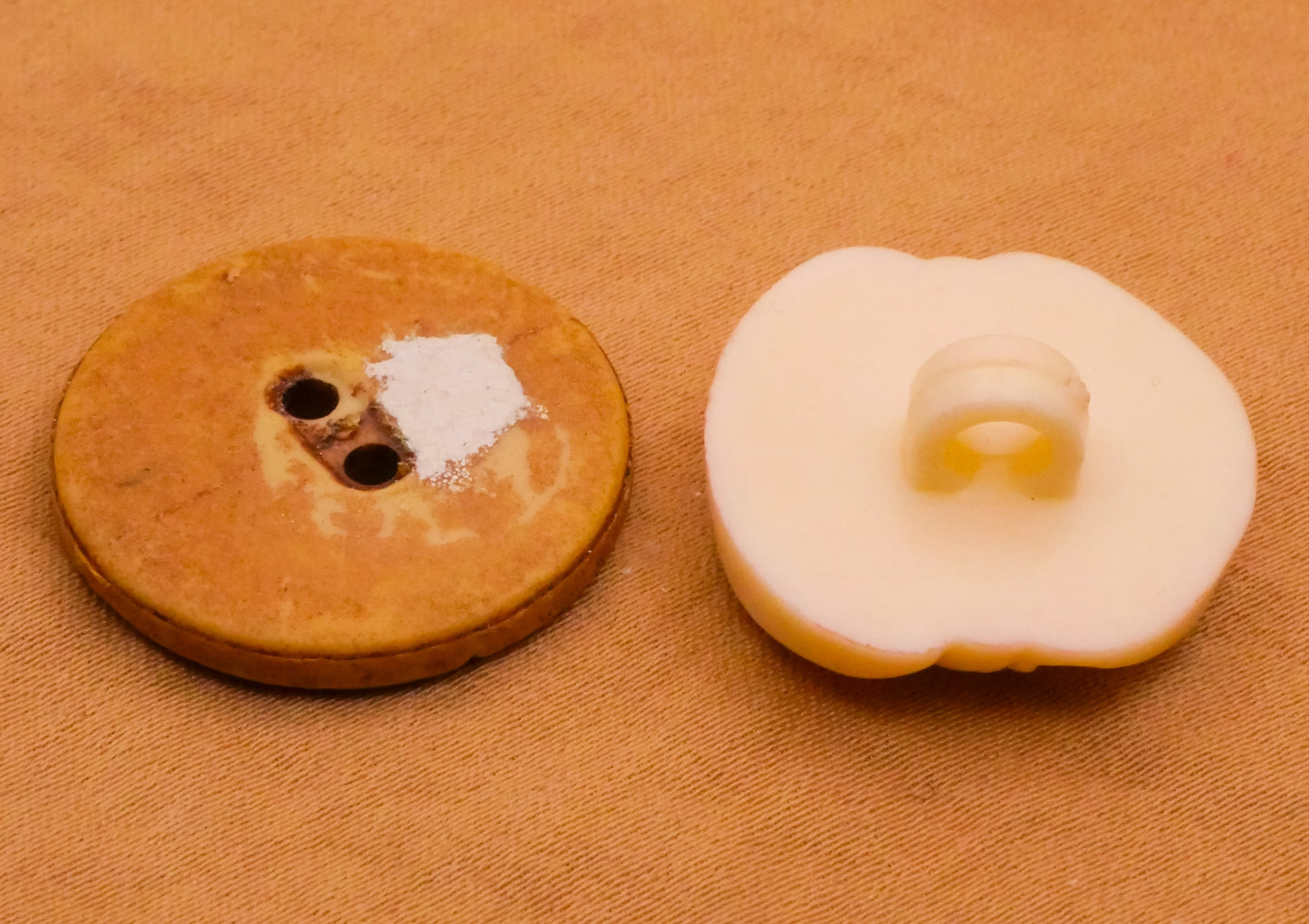 Tribal Bone Ivory Look Vintage Plastic Button Various 21-23mm