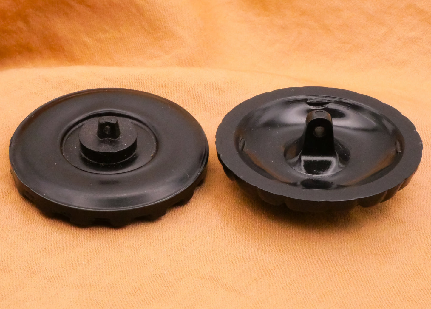 Texture Black Vintage Plastic Large Button Various 42-43mm
