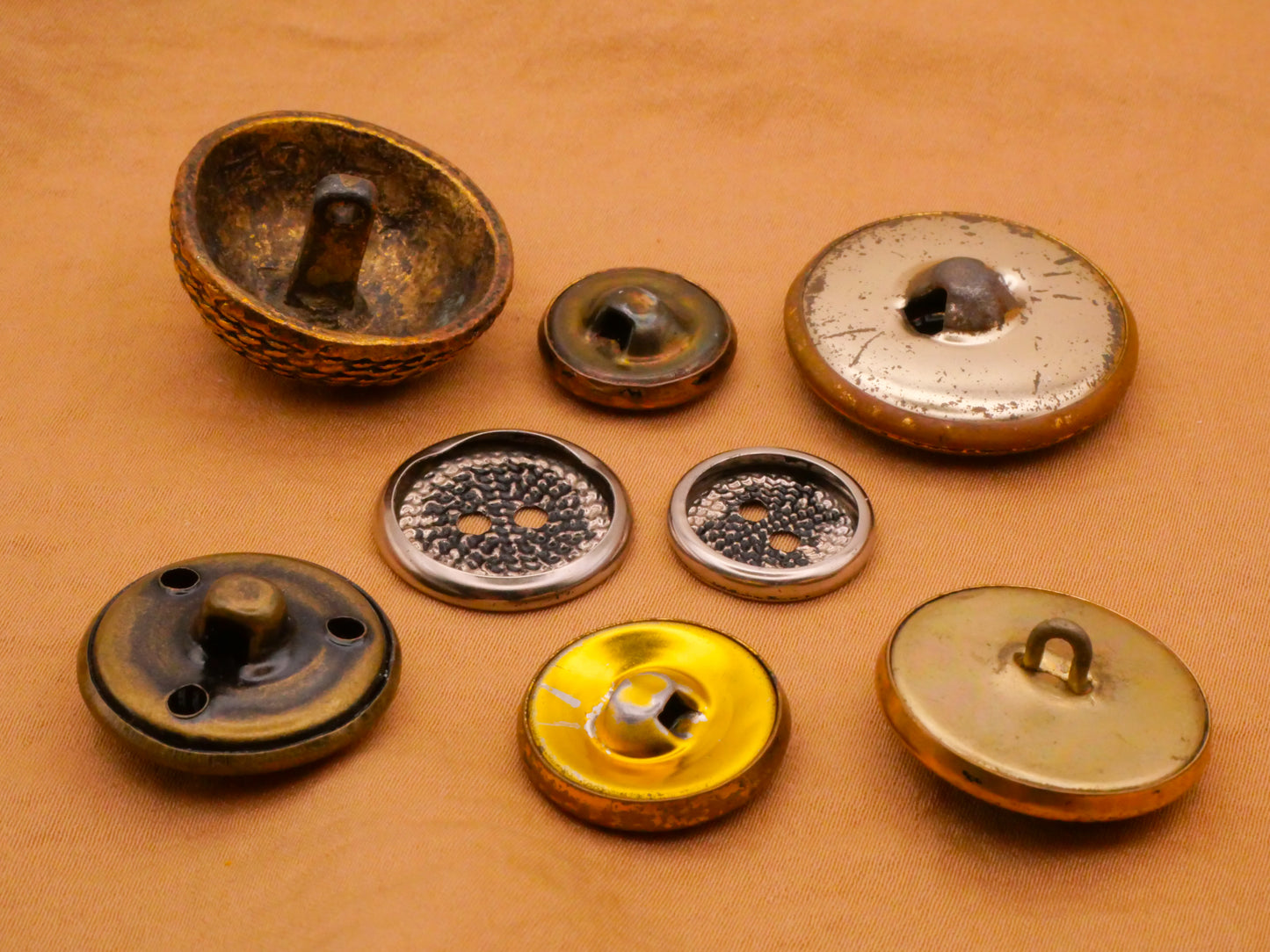 Rope Texture Design Vintage Metal Button Various 15-27mm