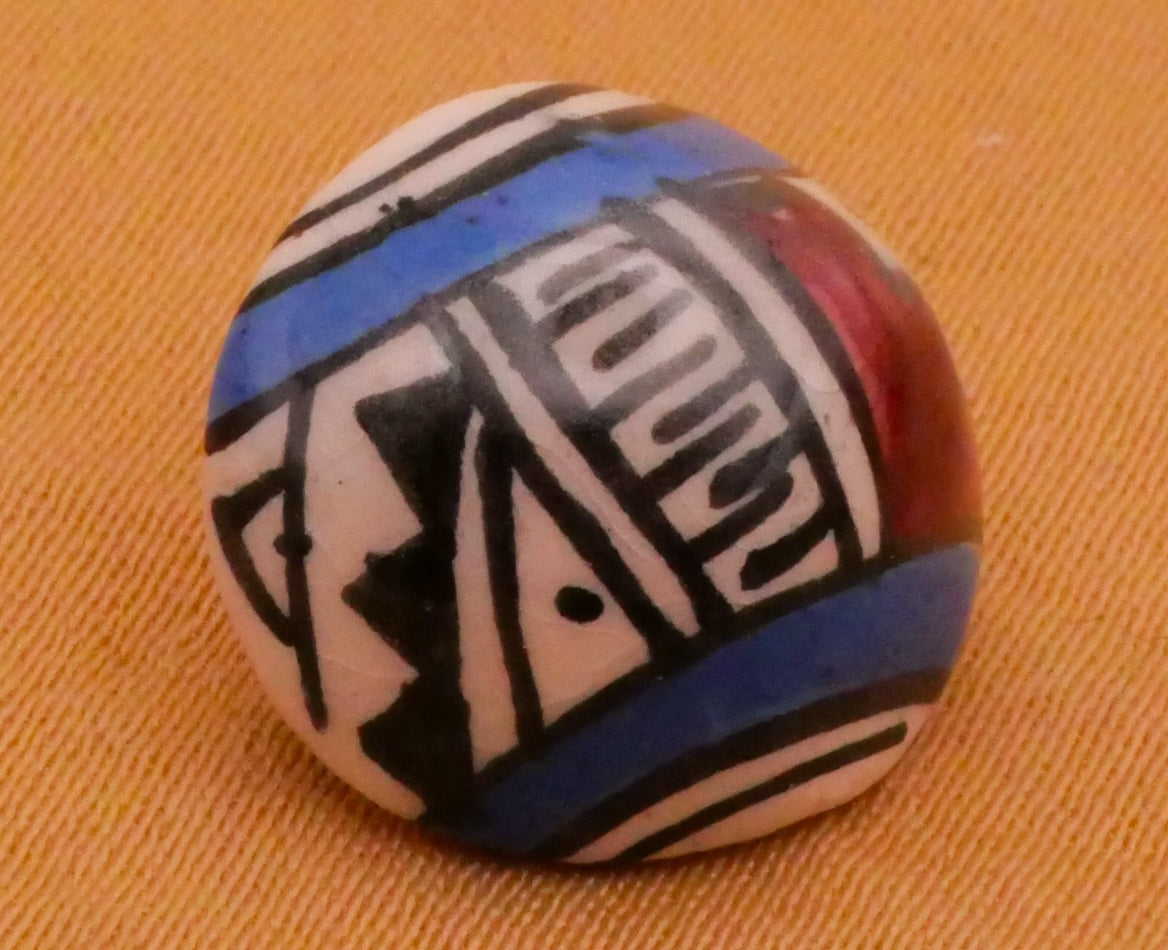 Aztec Southwest Design Glazed Ceramic JHB Button 14mm