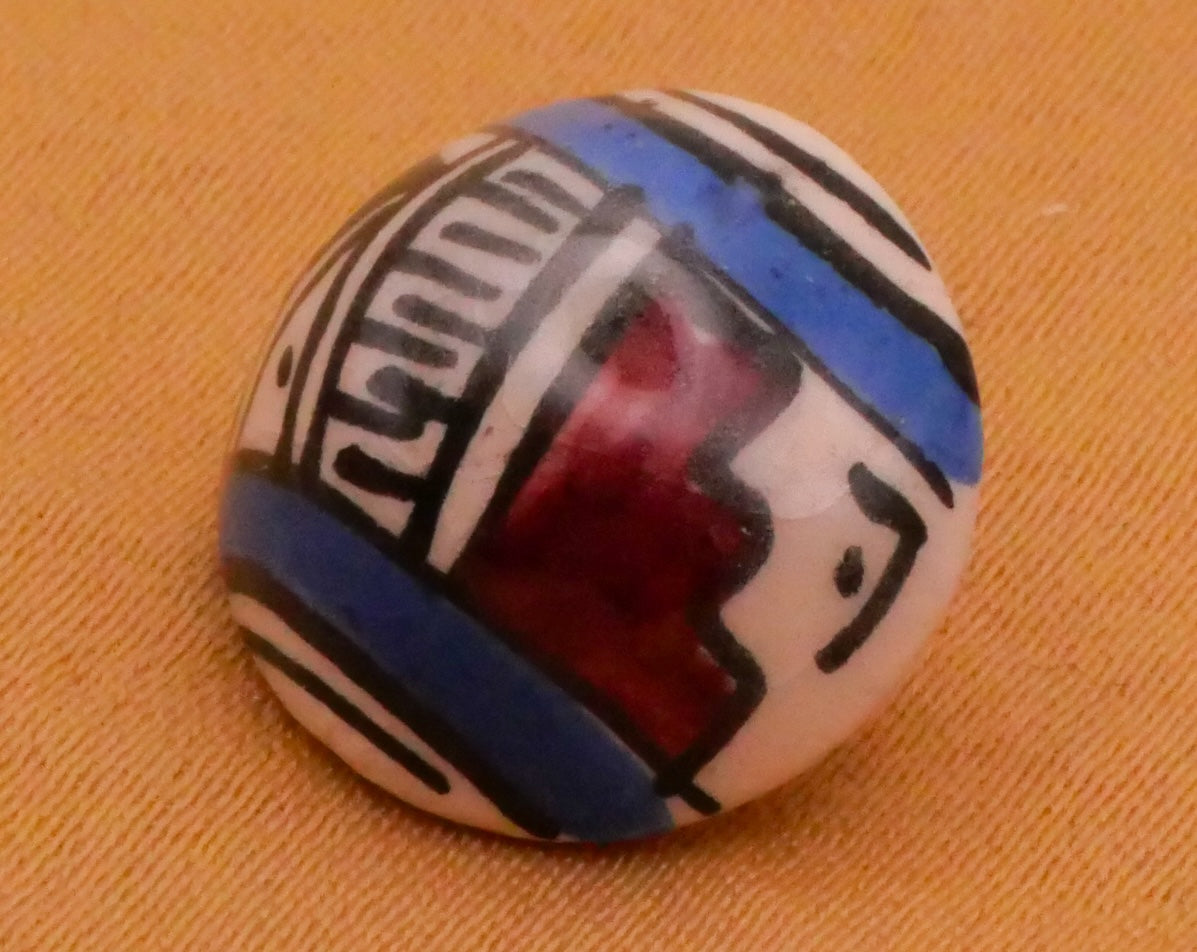 Aztec Southwest Design Glazed Ceramic JHB Button 14mm