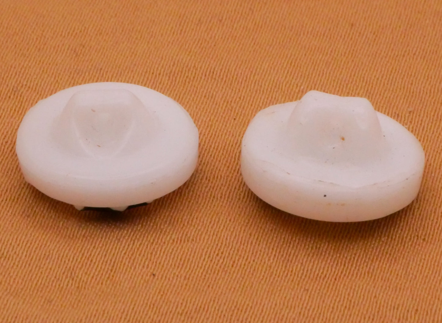 Bandit or Horse Hand-Painted Vintage White Glass Button Various 13mm