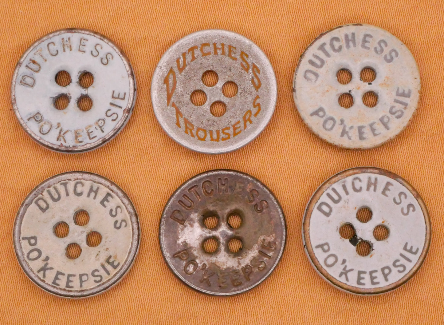 Duchess Trousers Po'keepsie New York Metal Workwear Button Various 17mm