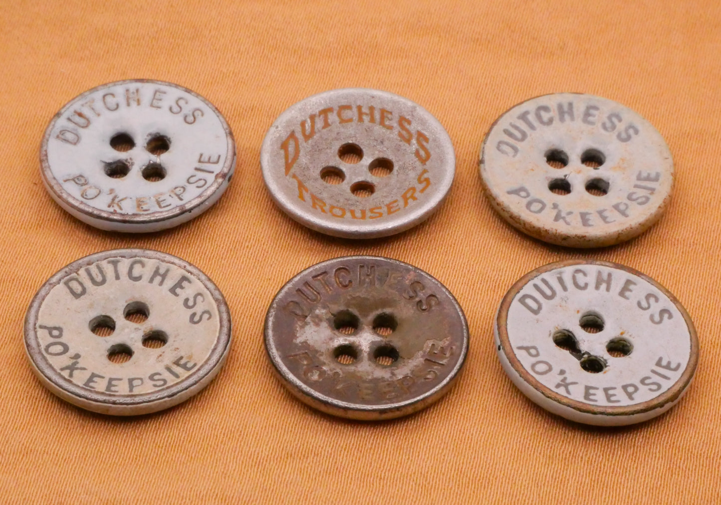Duchess Trousers Po'keepsie New York Metal Workwear Button Various 17mm