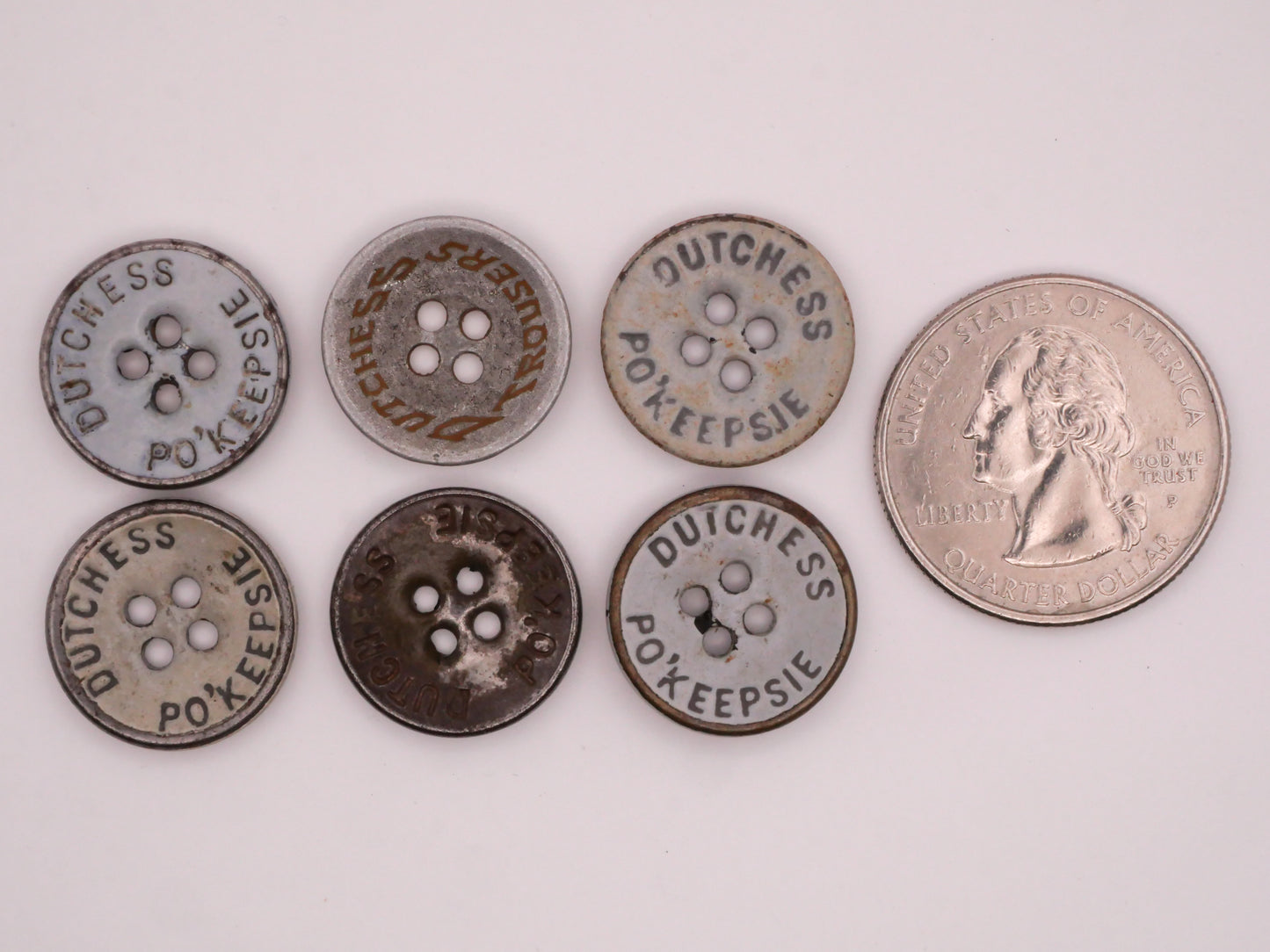 Duchess Trousers Po'keepsie New York Metal Workwear Button Various 17mm