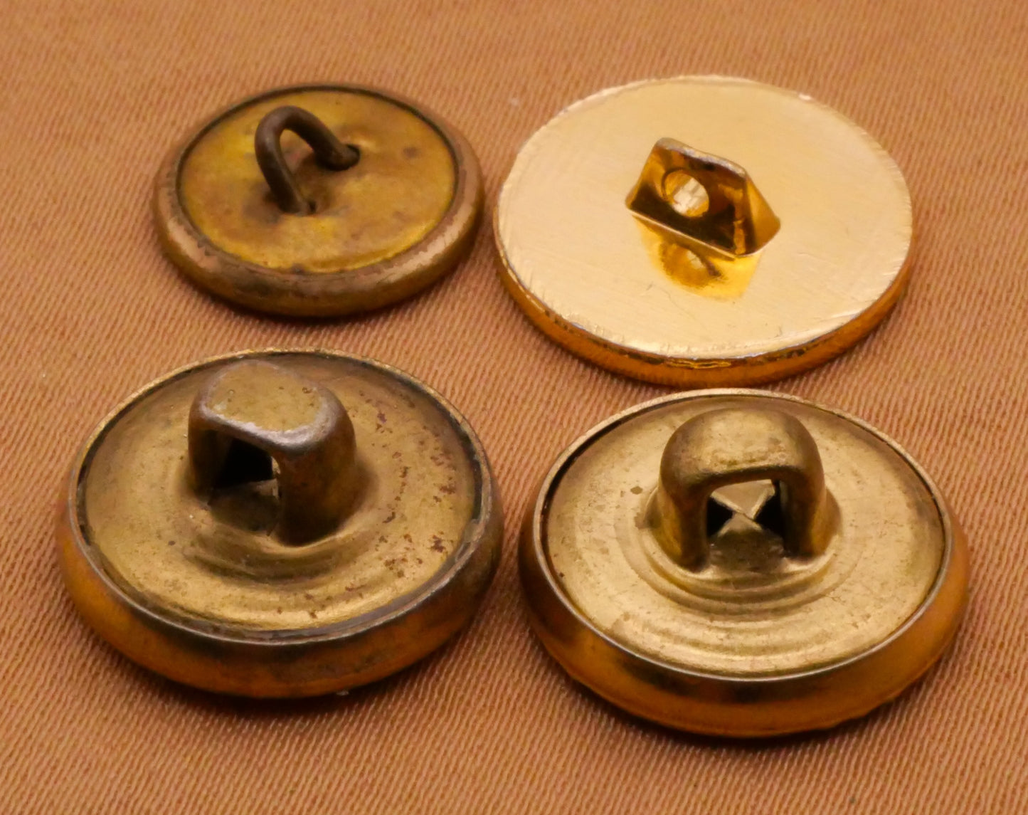 Nautical Gold Metal Vintage Button Various 12-15mm