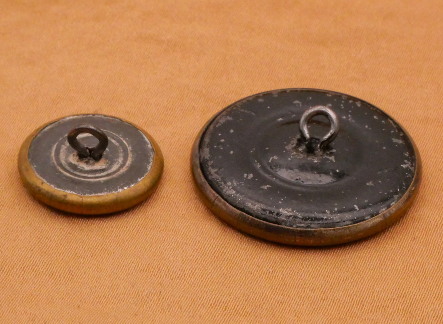 Pagoda Scene Landscape Metal Victorian Picture Button Various 17-27mm