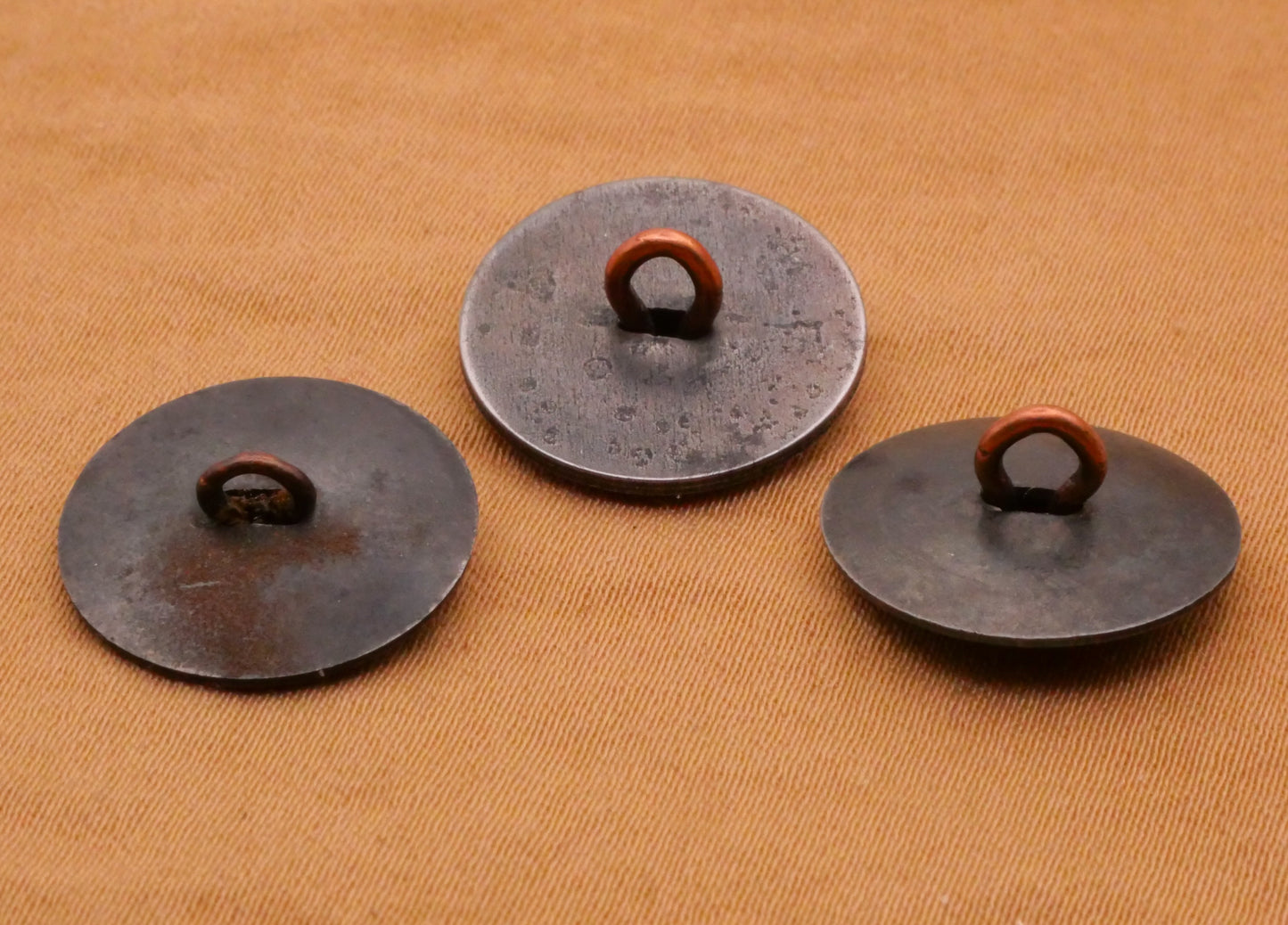 Asian Woman Parasol Steel Metal Button Various 16mm