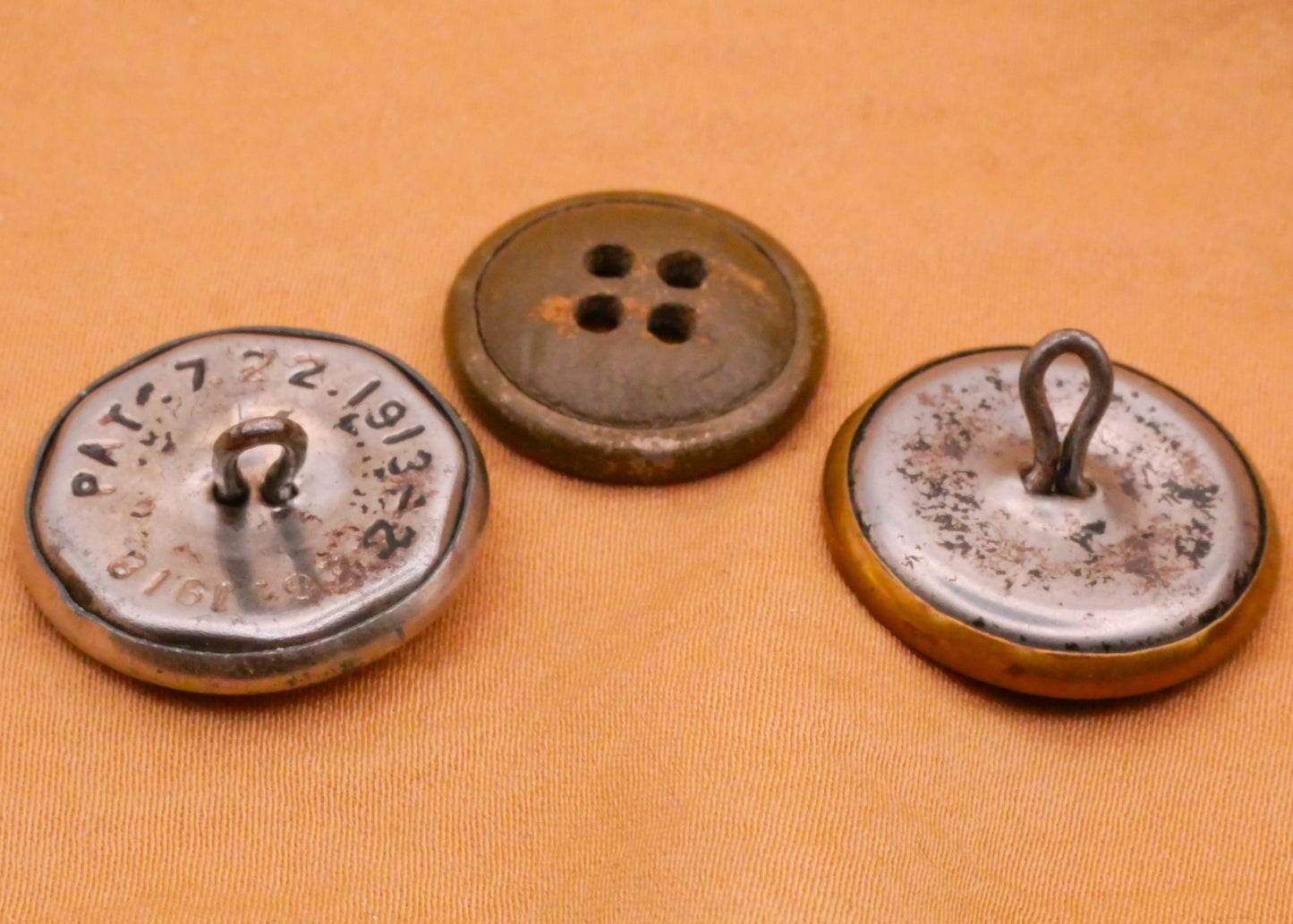 Freeland Workwear Overall Vintage Metal Button Various 17-20mm