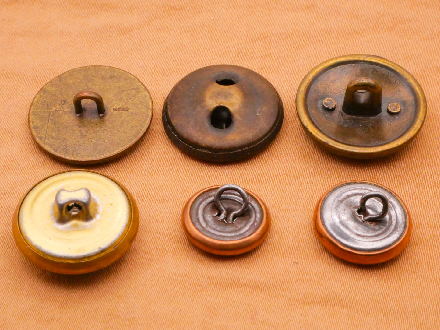 Star Design Patriotic Metal Button Various 13-20mm