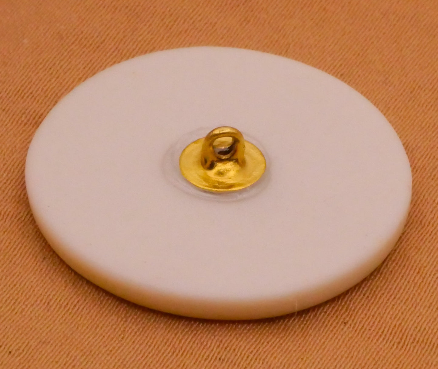 Sun Rays Face Hand-Painted Porcelain Ceramic Button 26mm