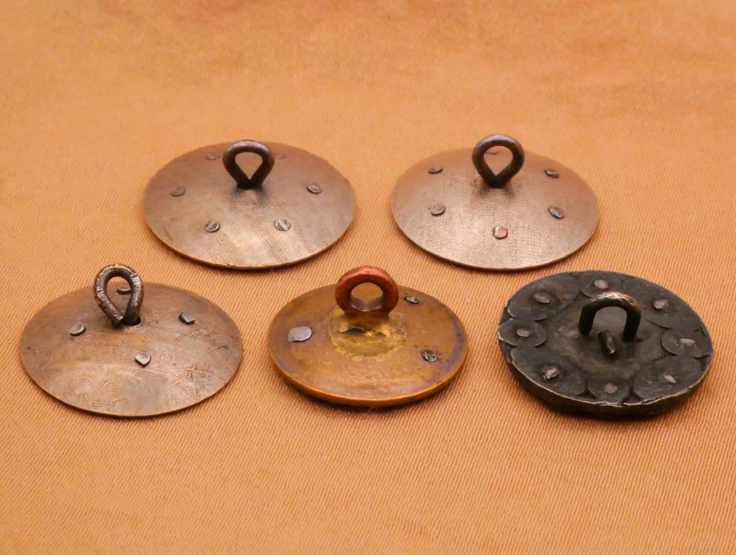 Celestial Steel-Cut Antique Metal Button Various 16-18mm