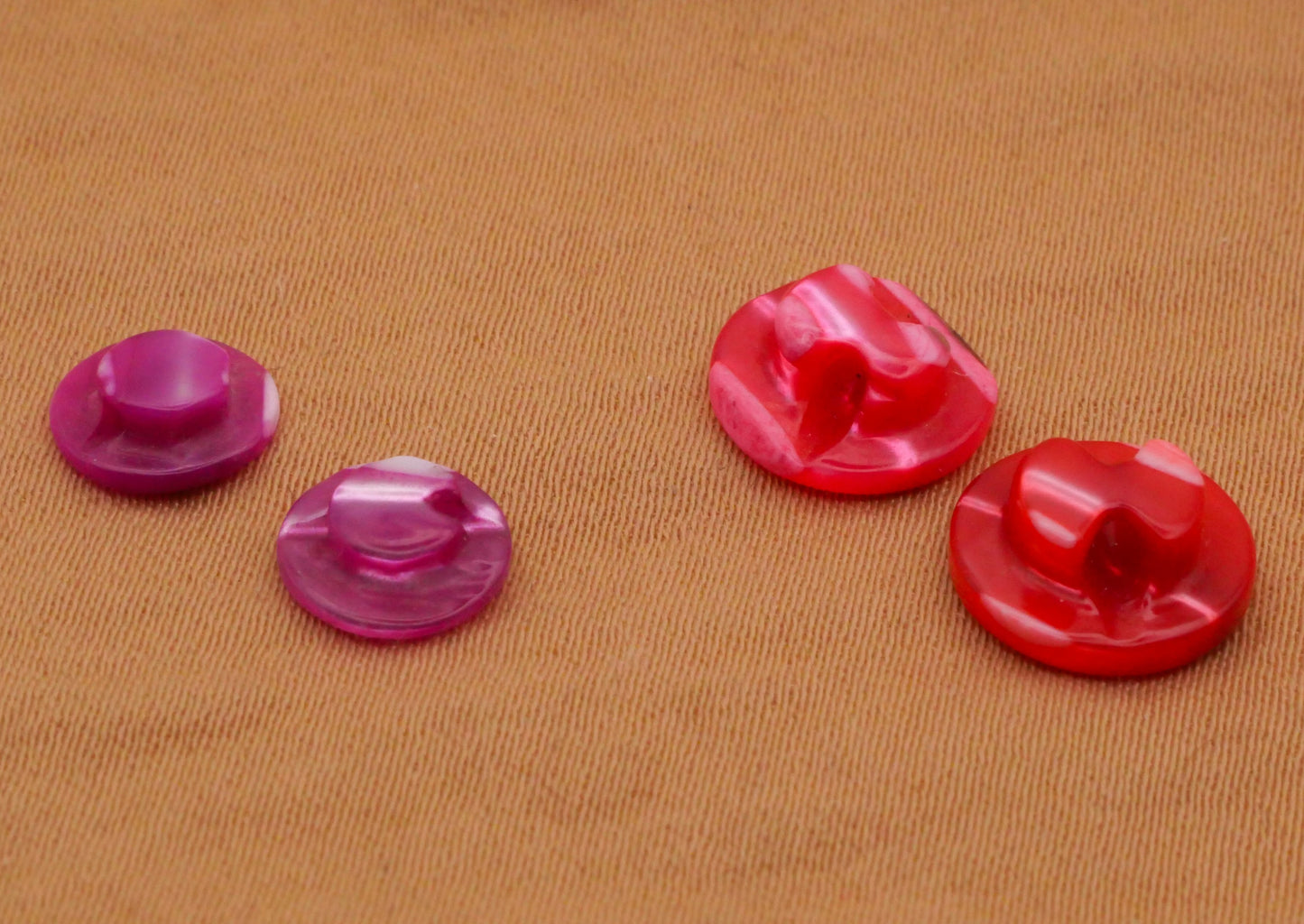 Purple or Pink Mother of Pearl Vintage Pair of Buttons Various 8-10mm