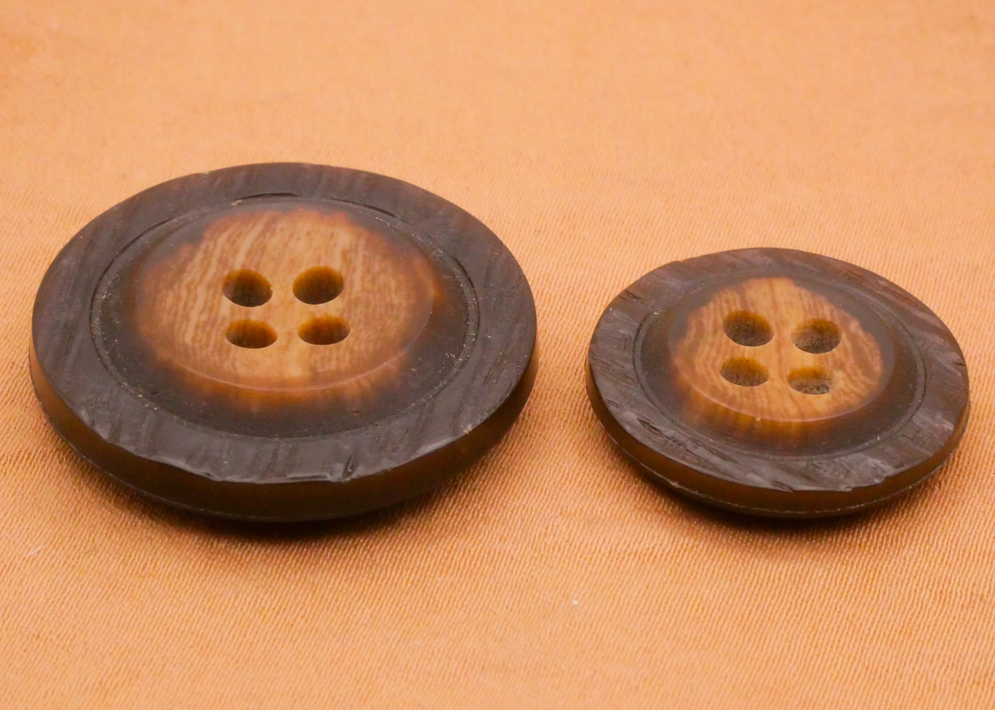 Wood Grain Looks Like Vintage Plastic Button Various 21-28mm