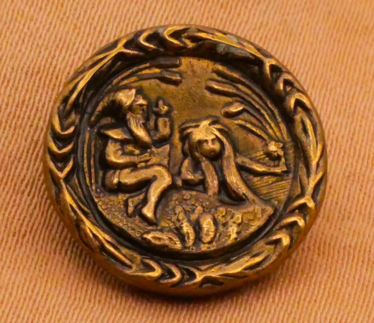Storybook Folklore Victorian Picture Metal Button Various 15-16mm