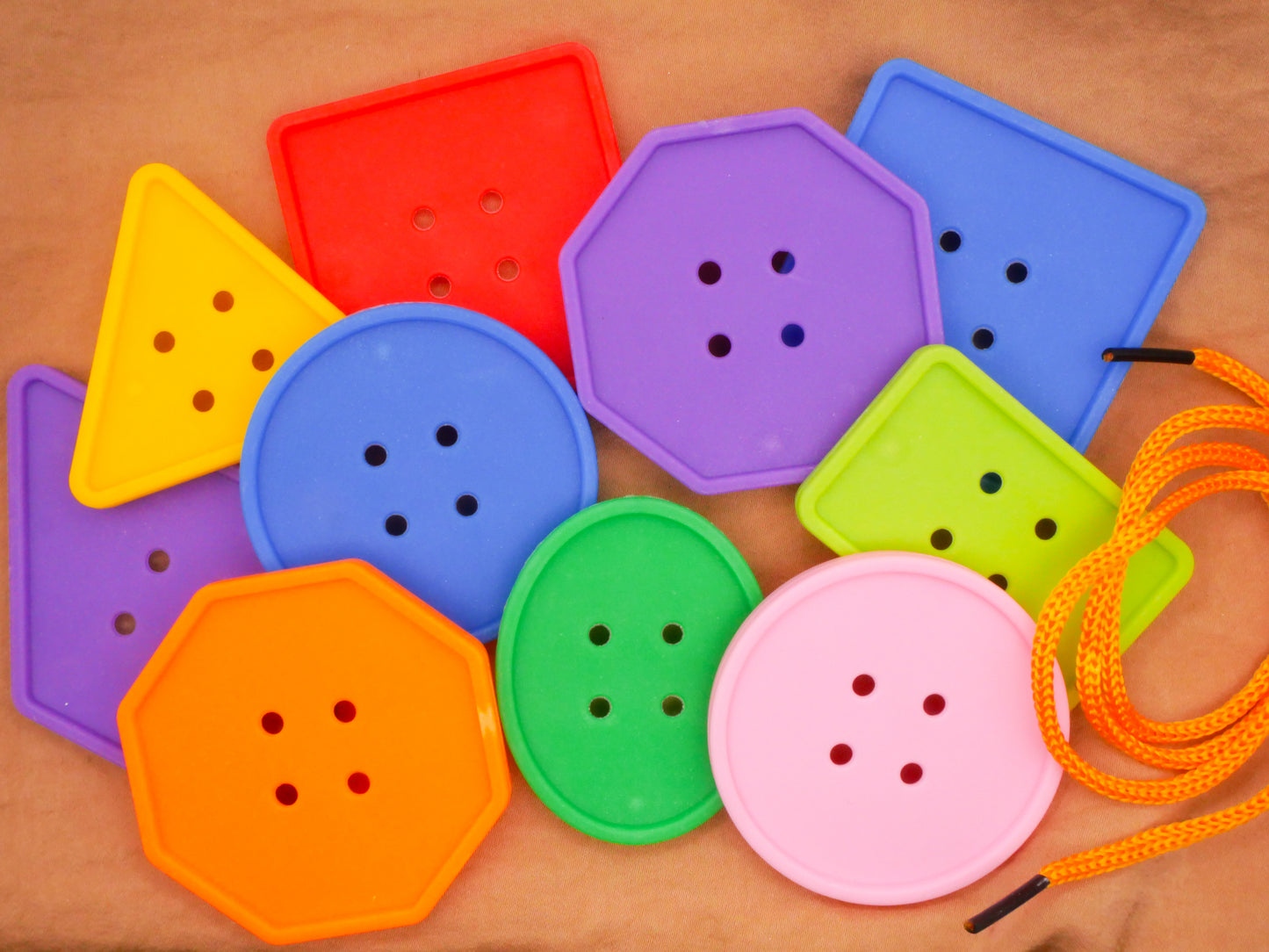 Sewing Buttons Kit Plastic Set of Ten Buttons and String 45-78mm