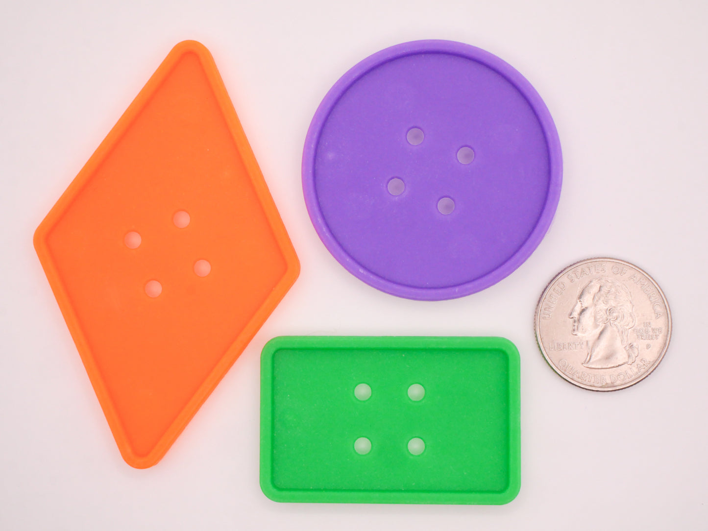 Sewing Buttons Kit Plastic Set of Ten Buttons and String 45-78mm