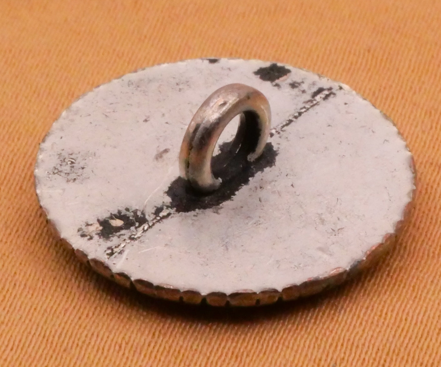 Flower Scallop Lace Silver Metal Button 20mm