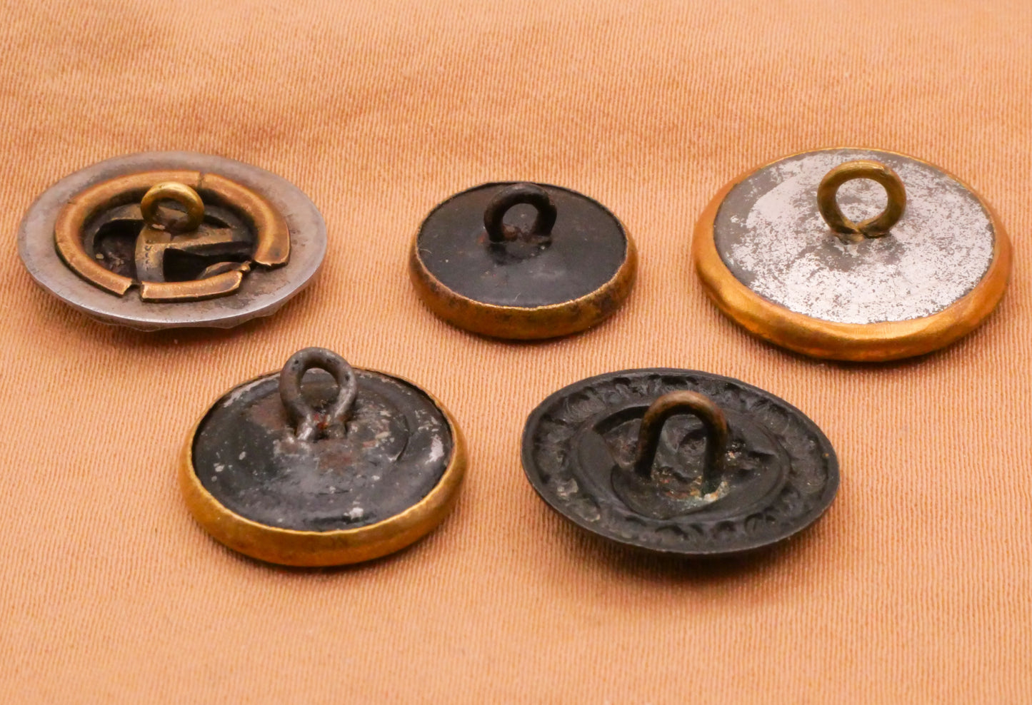Military Greco-Roman Inspired Victorian Metal Button Various 13-18mm