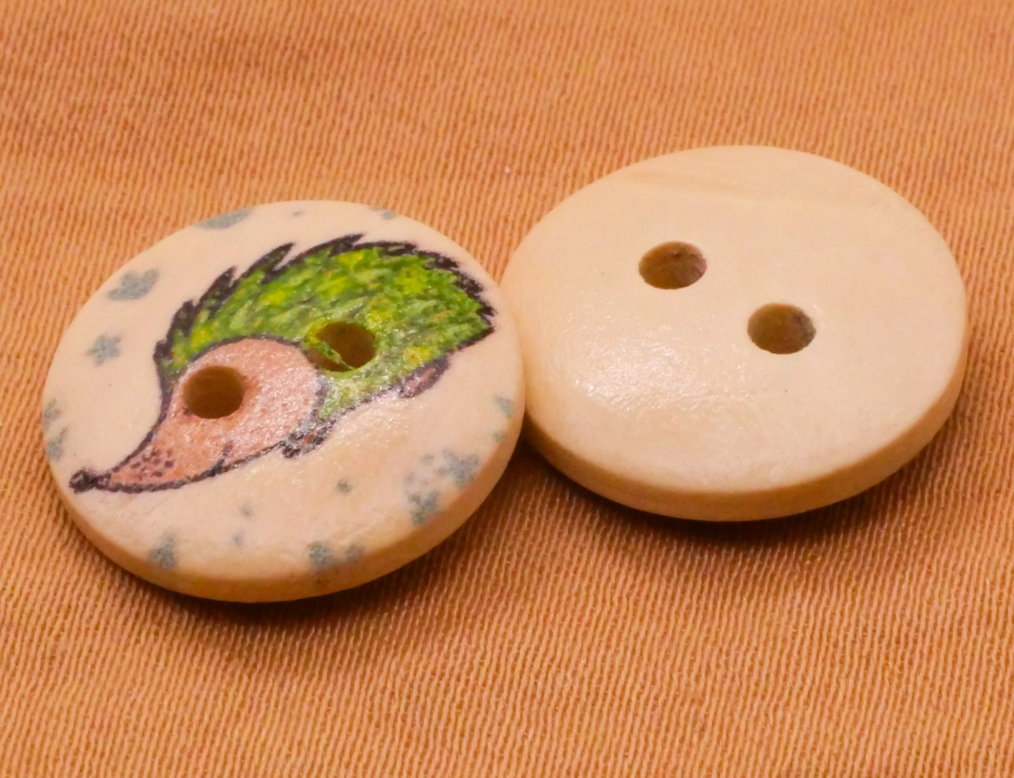 Woodland Creatures Animals Wood Assorted Set of Twenty Buttons 15mm