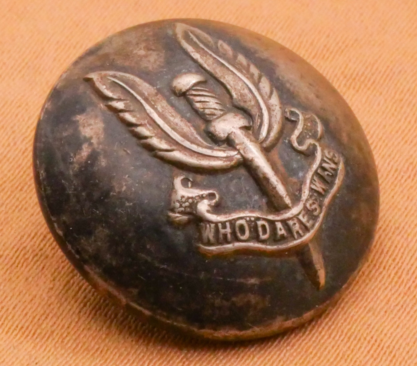 Who Dares Wins British Special Air Service Uniform Metal Button 19mm
