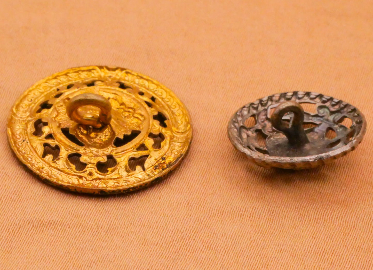 Mary Queen of Scots Portrait Victorian Pierced Metal Button Various 17-22mm