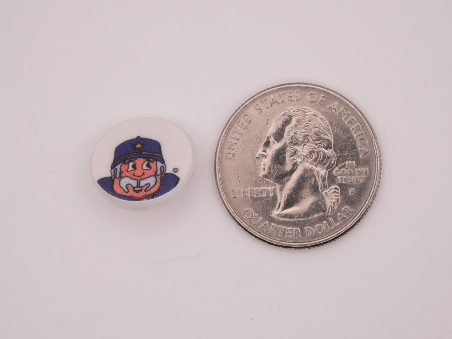 British Copper Bobby Police Vintage Plastic Button 15mm
