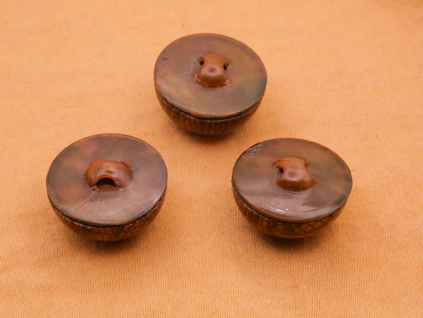 Snake Skin Animal Print Celluloid Bubble Early Plastic Button Various 18mm