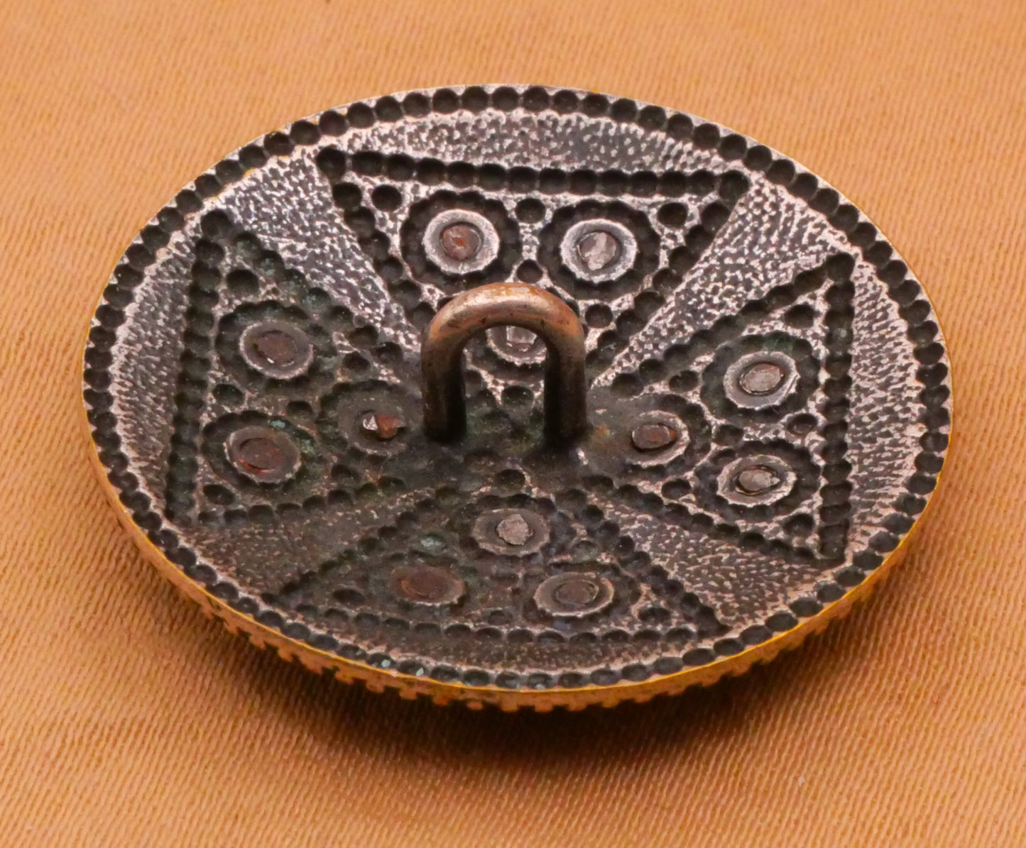 Cross Crusaders Steel-Cut Metal Victorian Button 28mm
