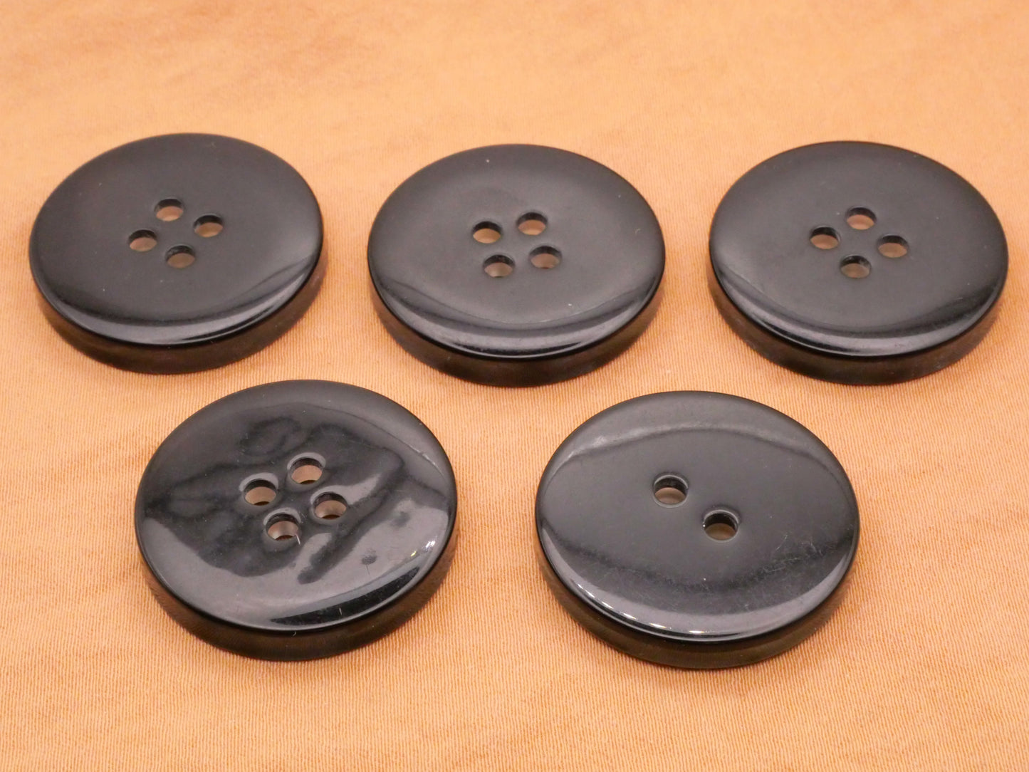 Purple Blue Shimmer Sew-Thru Plastic Button Various 25mm