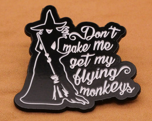 Flying Monkeys Wicked Witch Wizard of Oz Enamel Metal Button 34x36mm