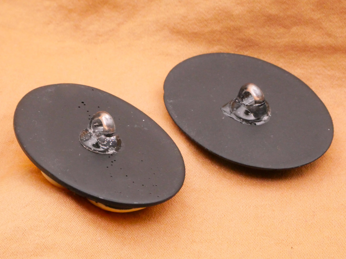 Skull or Skeleton Hand Cameo Large Plastic Button Various 29x39mm