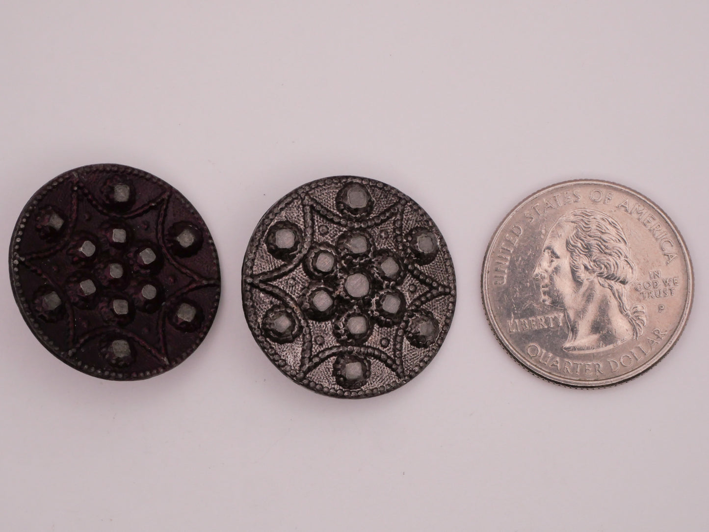 Star Sun Antique Pewter Button Various 25mm