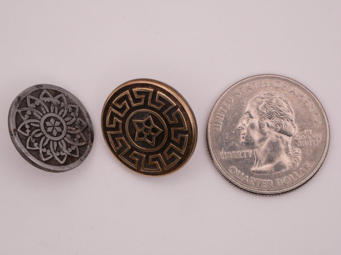 Star Center Mandala Metal Button Various 18-20mm