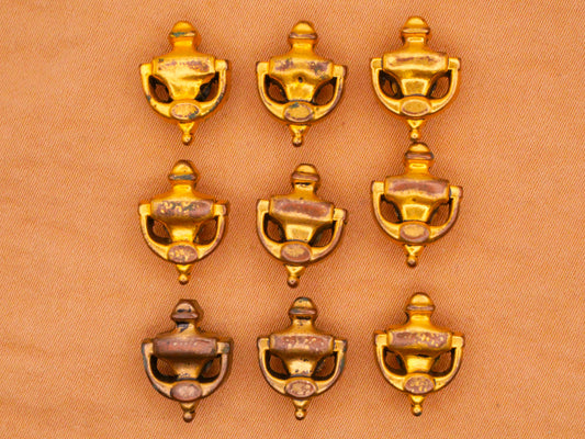 Door Knocker Home Metallized Plastic Button Various 11x14mm