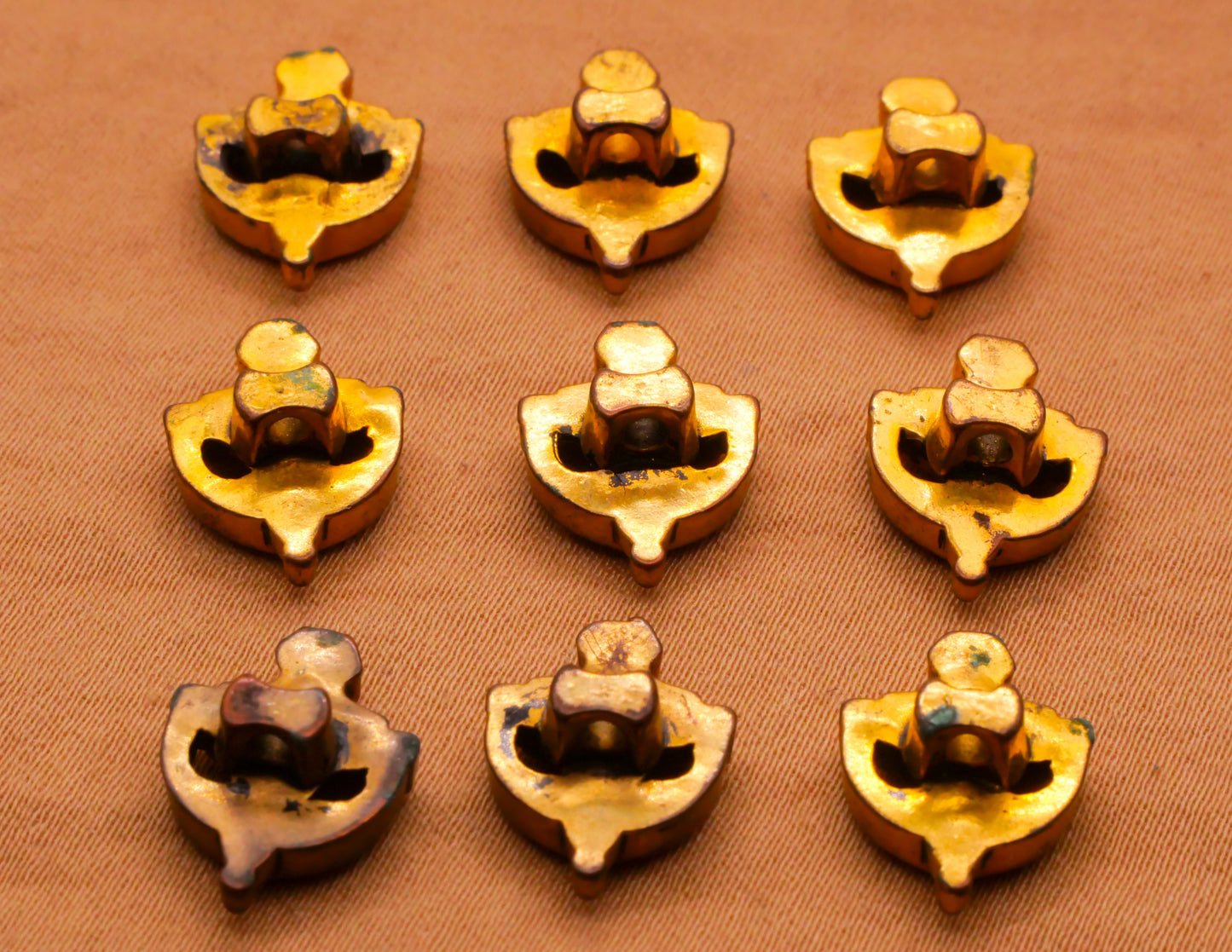 Door Knocker Home Metallized Plastic Button Various 11x14mm