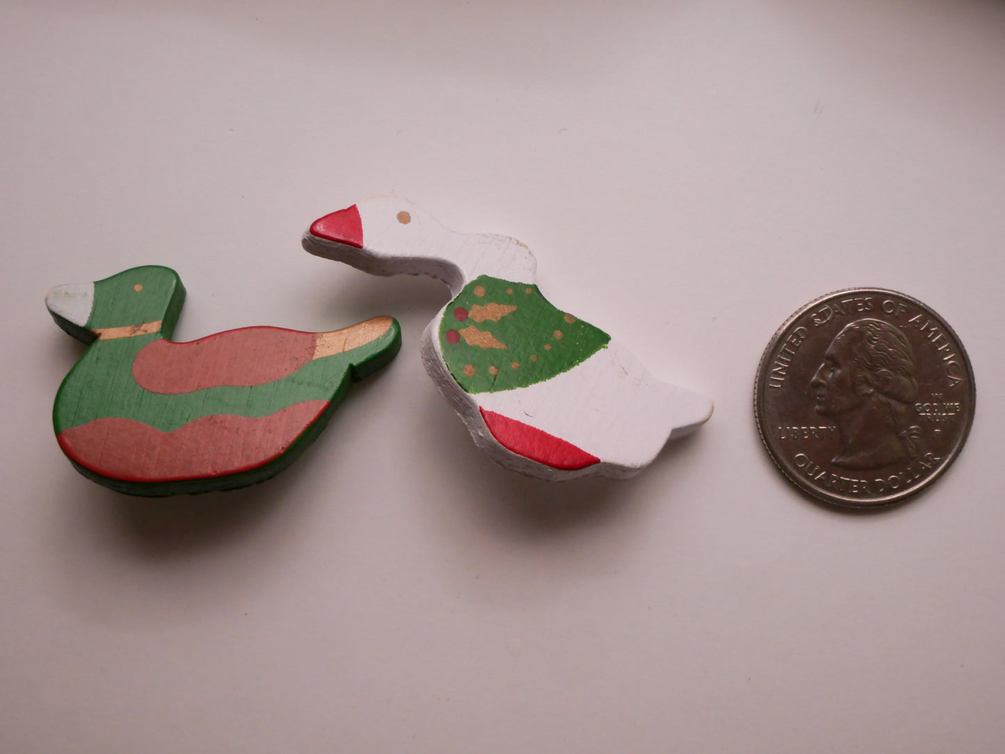 Duck or Goose Vintage Wood Button Various 24-47mm